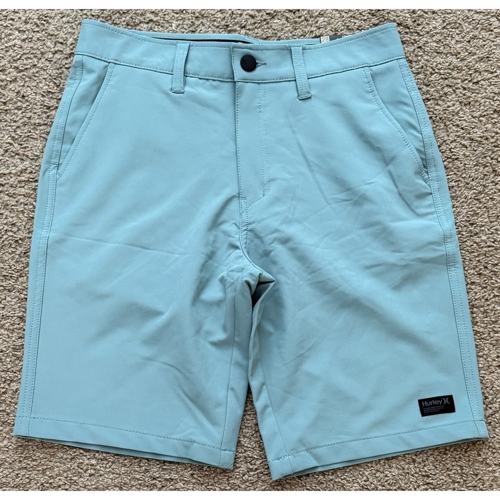 Hurley Mens Jet Tech Textured Walk‎ Short Sea Green 28 Brand New